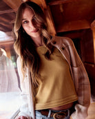 Saffron $|& SEAS Leah Raglan Sweater - SOF Side