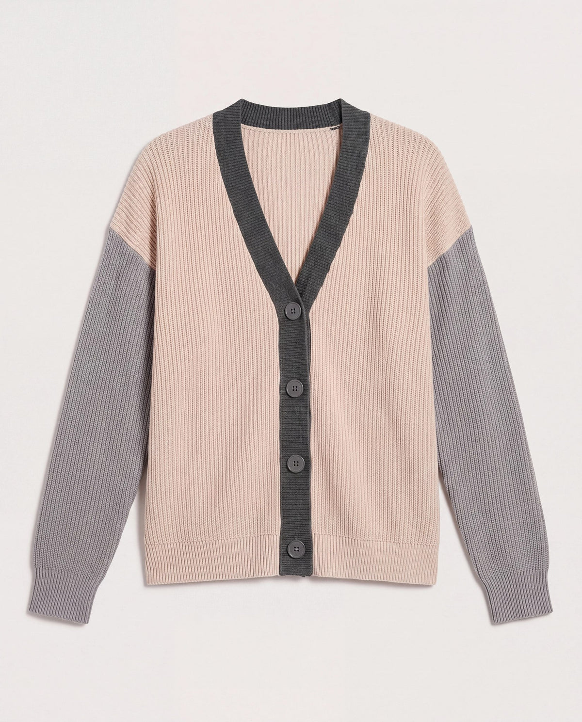 Cream $|& SEAS Brie Colorblocked Cardigan - Hanger Detail