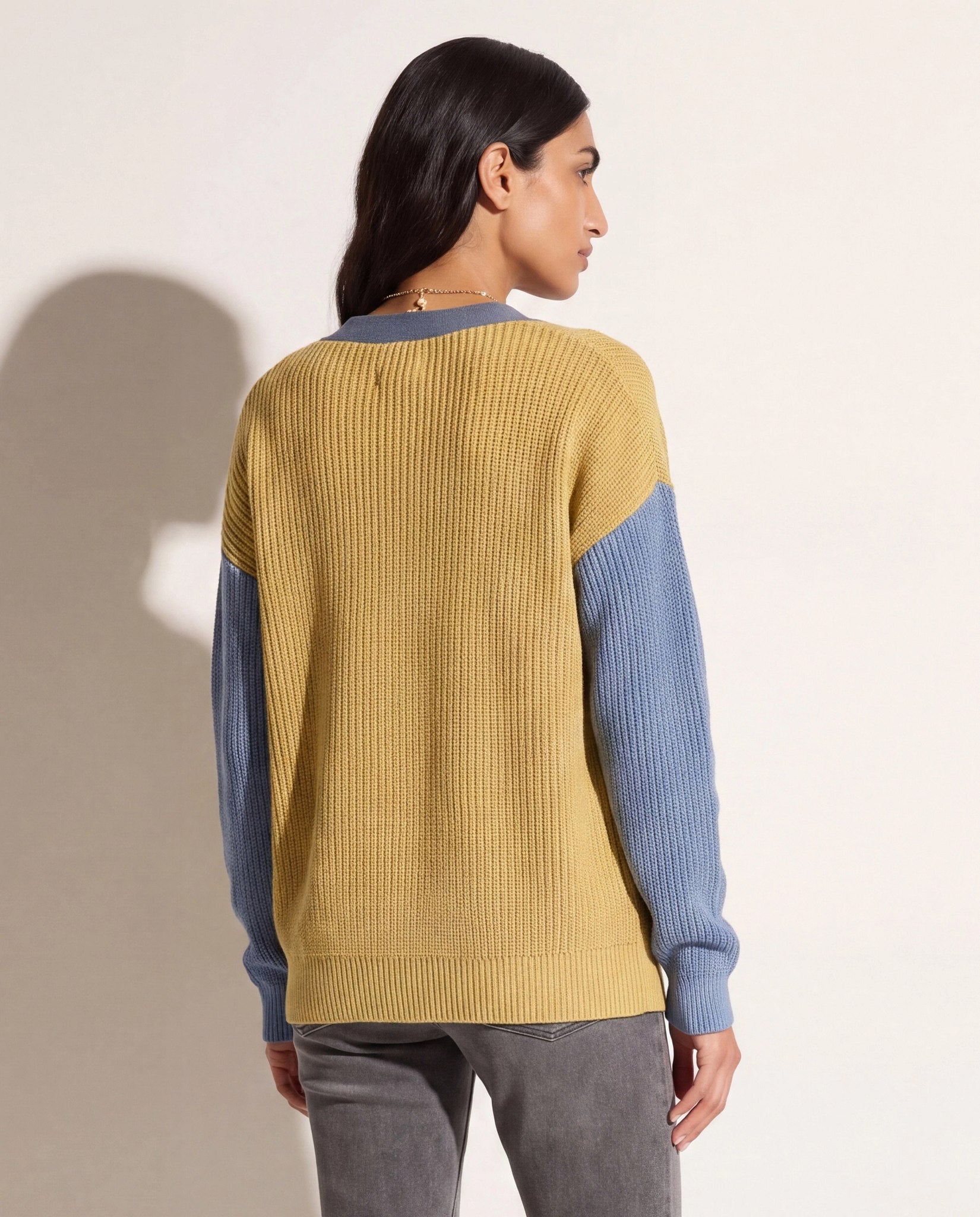 Canyon $|& SEAS Brie Colorblocked Cardigan - SOF Back