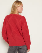 Ember $|& Herizon Honeycomb Crew Neck Sweater - SOF Back