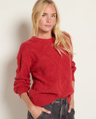 Ember $|& Herizon Honeycomb Crew Neck Sweater - SOF Front