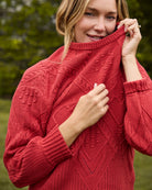 Canyon $|& Herizon Honeycomb Crew Neck Sweater - SOF Side