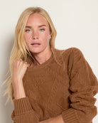 Canyon $|& Herizon Honeycomb Crew Neck Sweater - VOF Front