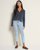 Denim Blue $|& Herizon Twilight Washed Cardigan - UGC On Fig