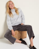 Heather Grey $|& Herizon Franklin Mock Neck Sweater - VOF Front