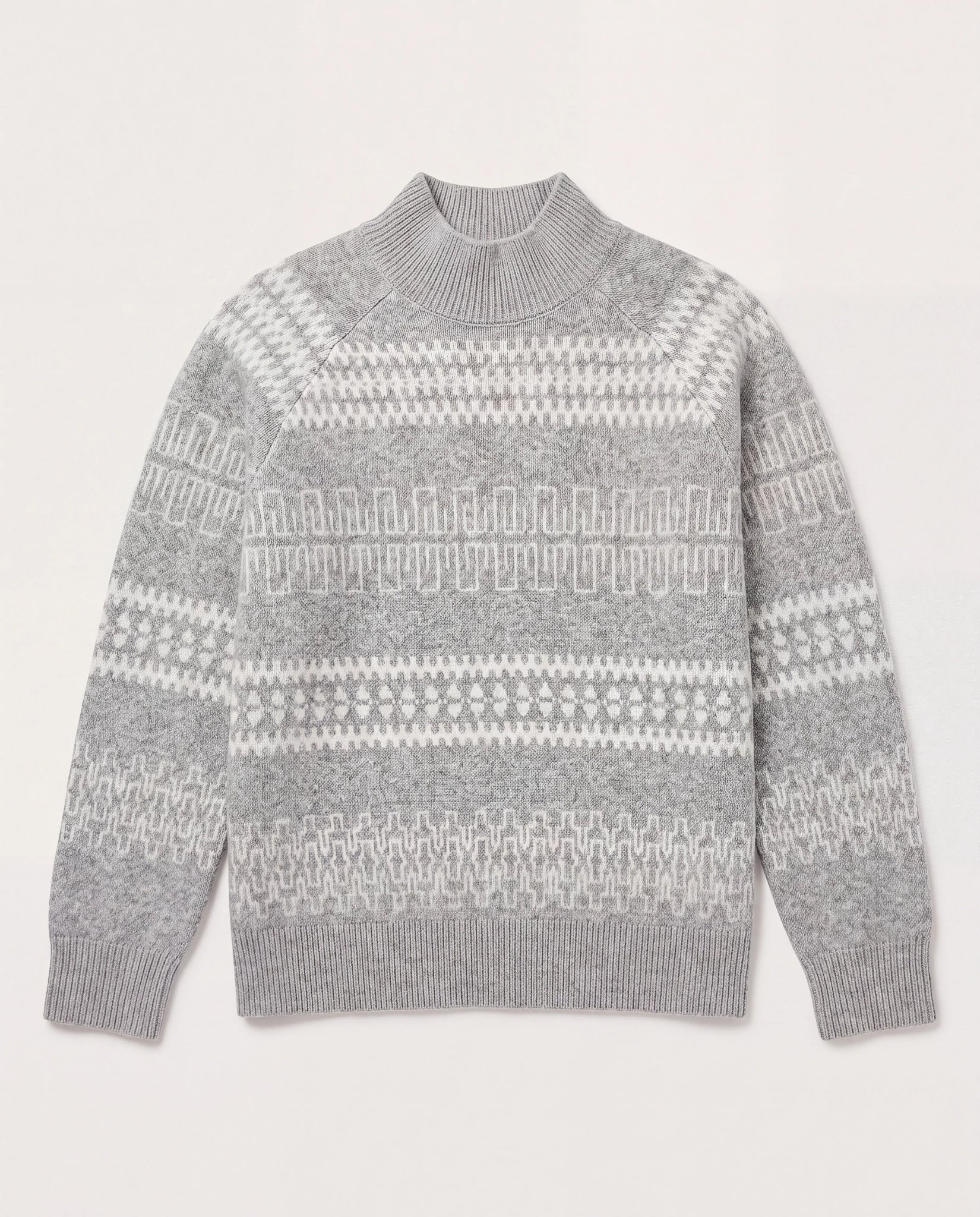 Heather Grey $|& Herizon Franklin Mock Neck Sweater - Hanger Detail