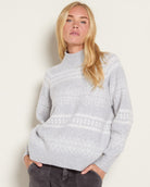 Heather Grey $|& Herizon Franklin Mock Neck Sweater - SOF Front