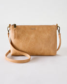 Tan $|& SEAS Compass  Zippered Crossbody - Hanger Detail
