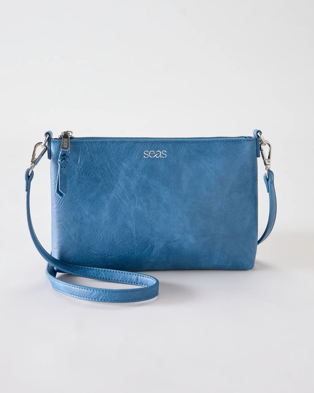 Slate $|& SEAS Compass  Zippered Crossbody - Hanger Detail