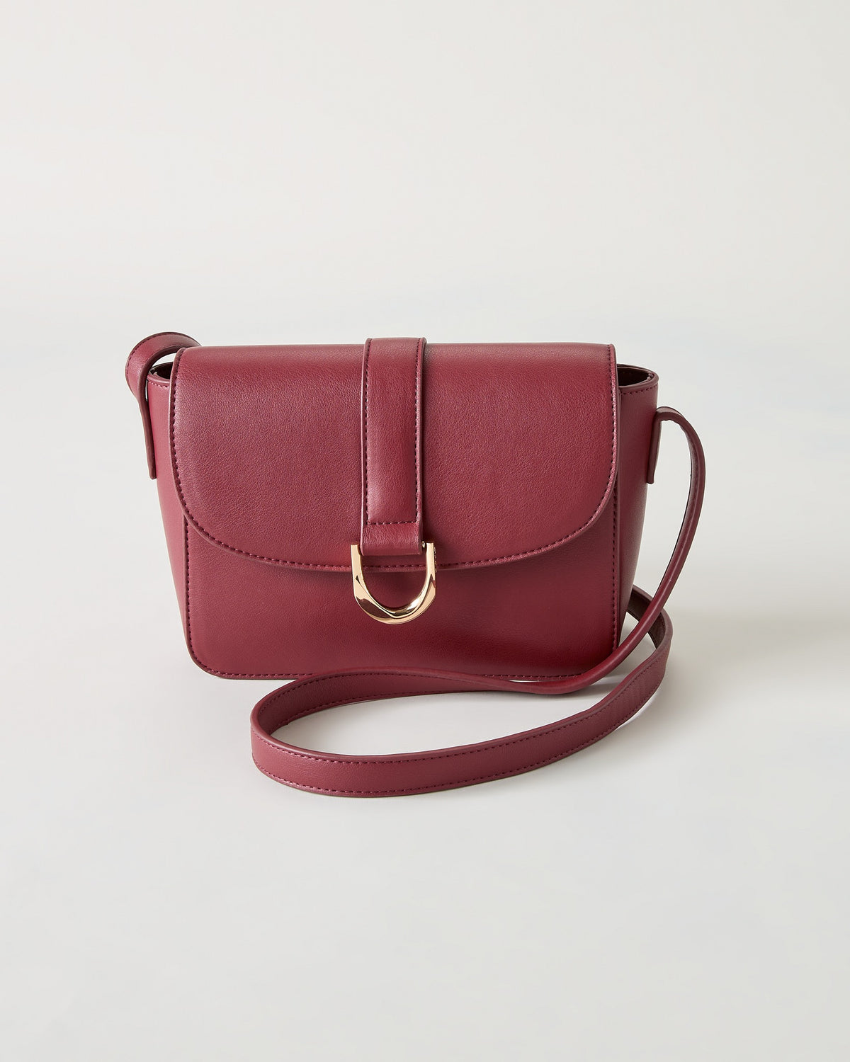 Bordeaux $|& SEAS Fiona Flap Crossbody - Hanger Detail