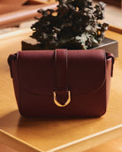 Bordeaux $|& SEAS Fiona Flap Crossbody - SOF Side