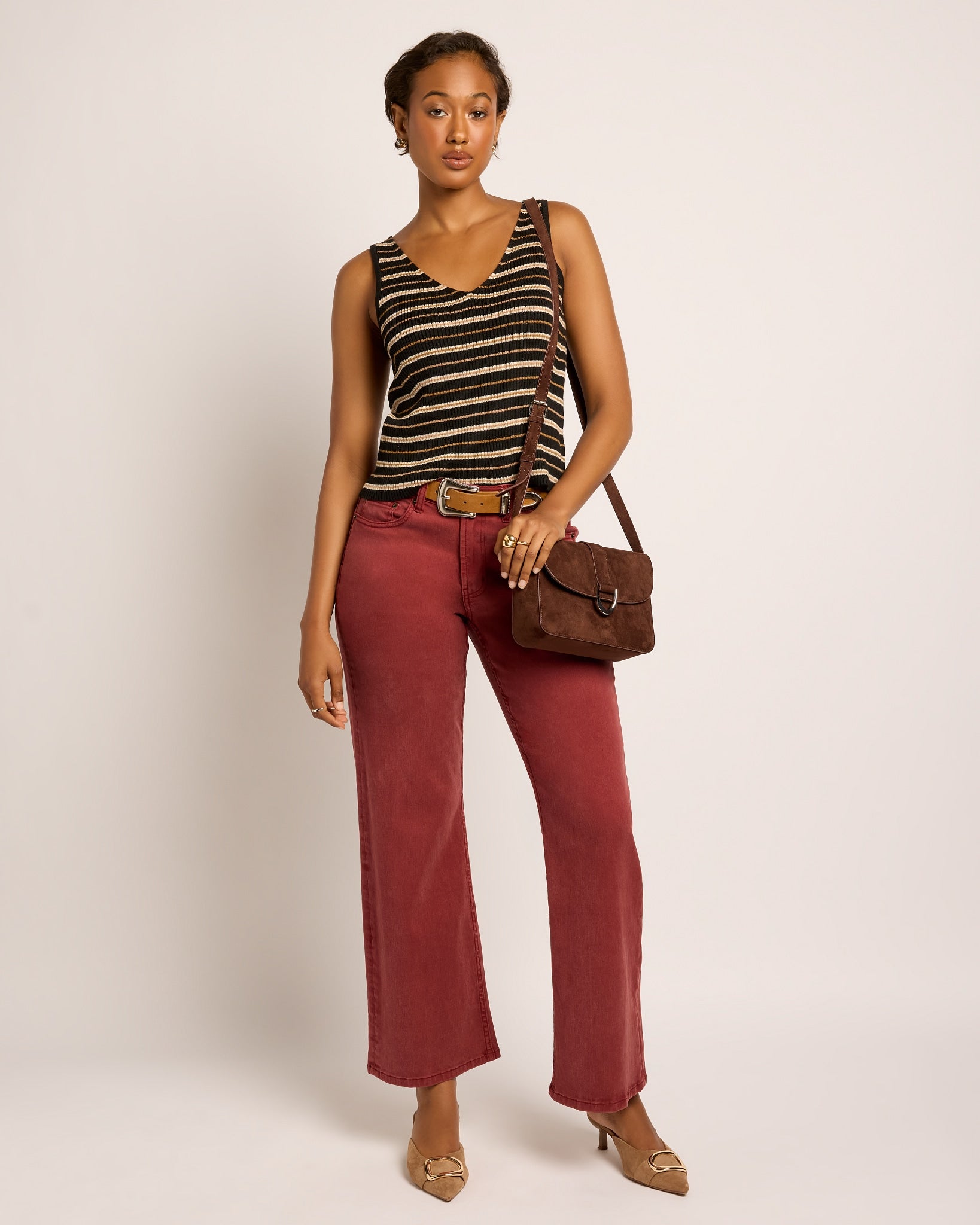 Espresso $|& SEAS Fiona Flap Crossbody - UGC On Fig