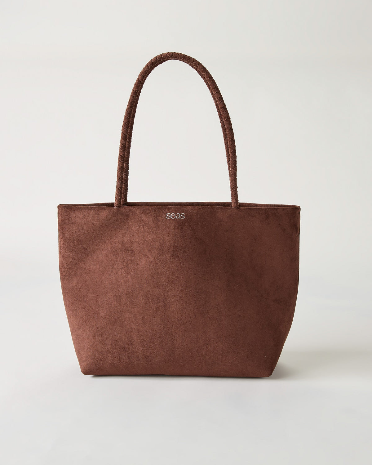 Espresso $|& SEAS Arden Braided Handle Tote - Hanger Detail