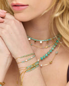 Gold $|& La Meno Ocean Gold Bracelet Set - VOF Detail