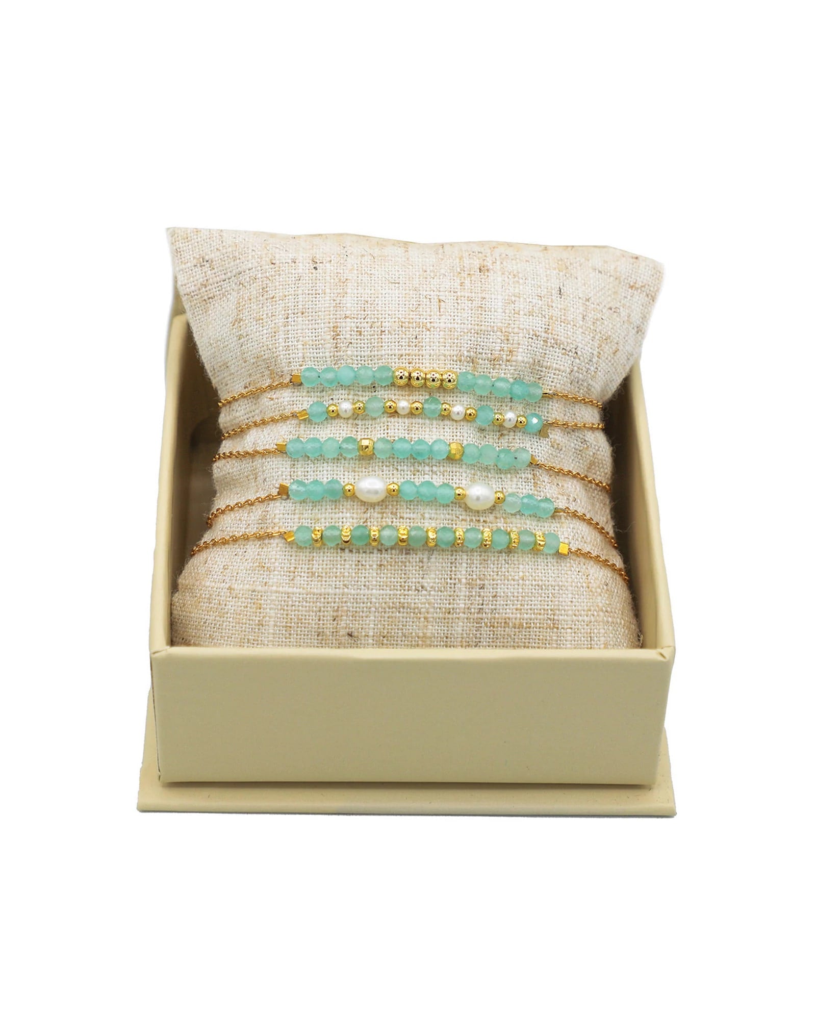 Gold $|& La Meno Ocean Gold Bracelet Set - VOF Detail