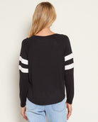 Black $|& SEAS Evelyn Raglan Long Sleeve Top - SOF Back
