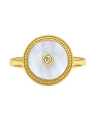 Mother of Pearl $|& La Meno Halo Ring - VOF Detail
