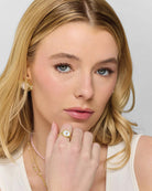 Mother of Pearl $|& La Meno Halo Ring - VOF Detail