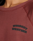 Walnut $|& SEAS Cliffs Raglan Sweatshirt - SOF Full Front