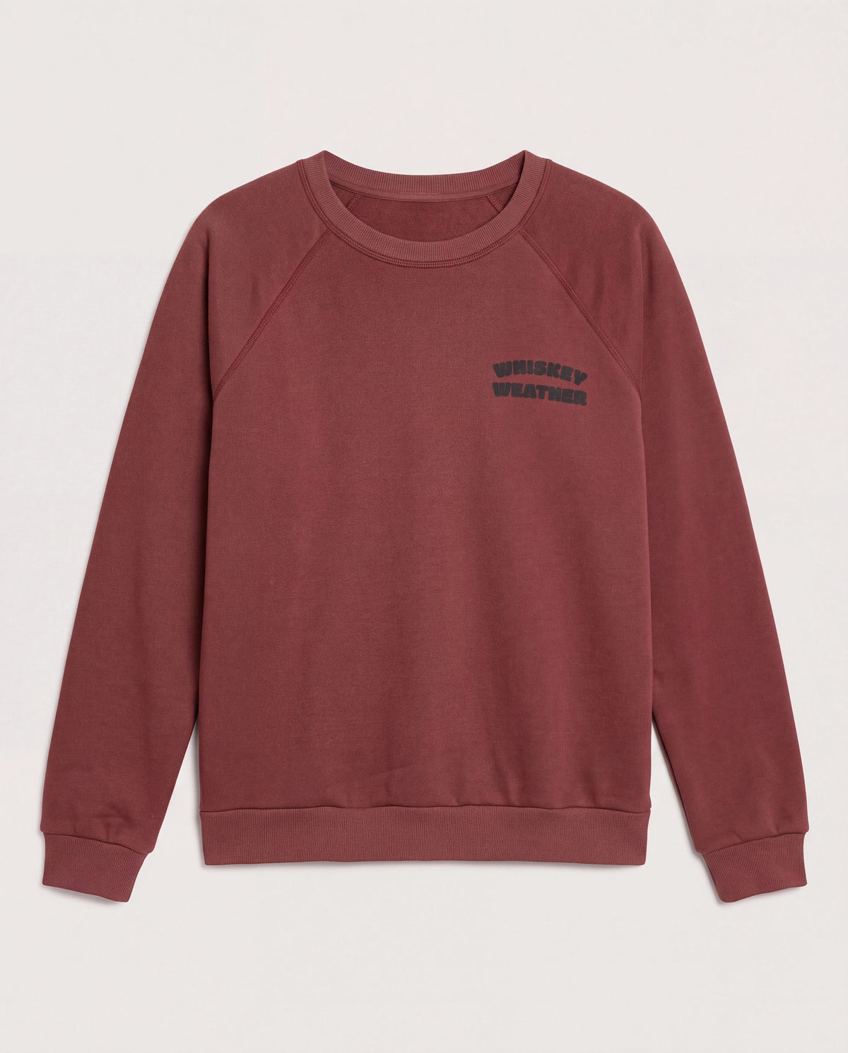 Walnut $|& SEAS Cliffs Raglan Sweatshirt - Hanger Detail