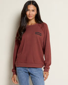 Walnut $|& SEAS Cliffs Raglan Sweatshirt - SOF Front