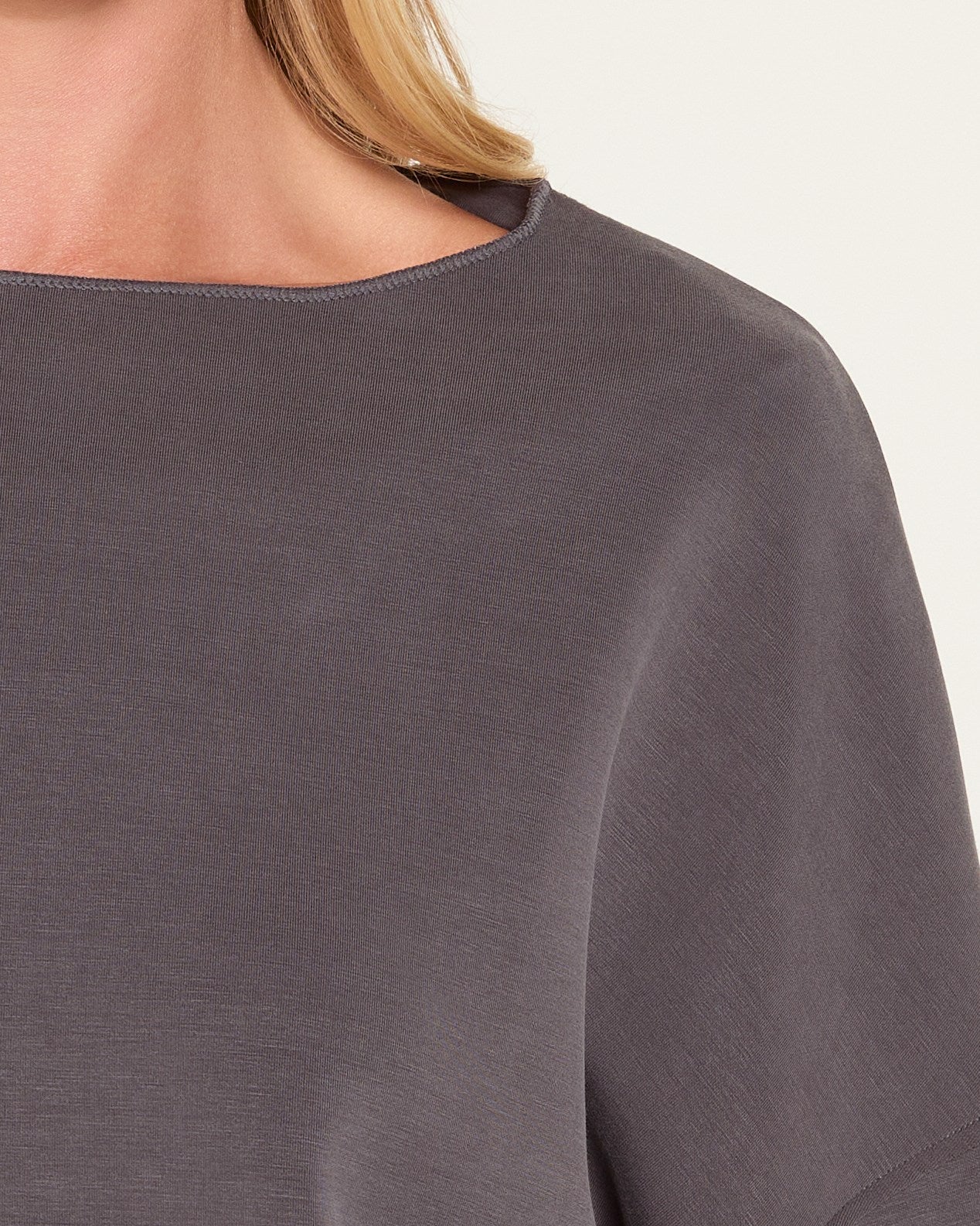 Cinder $|& SEAS Lilian Boat Neck Top - SOF Full Front