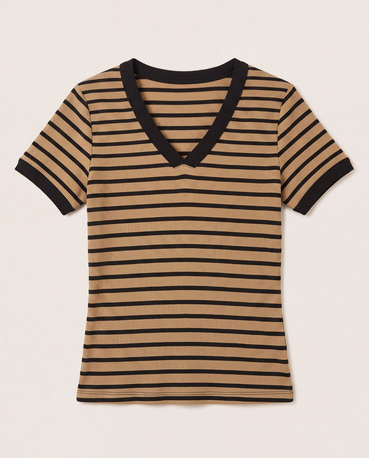 Canyon/Black $|& Herizon Sora Stripe Tee - Hanger Detail