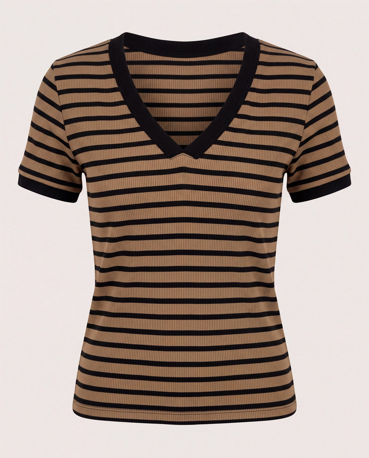 Canyon/Black $|& Herizon Sora Stripe Tee - Hanger Detail