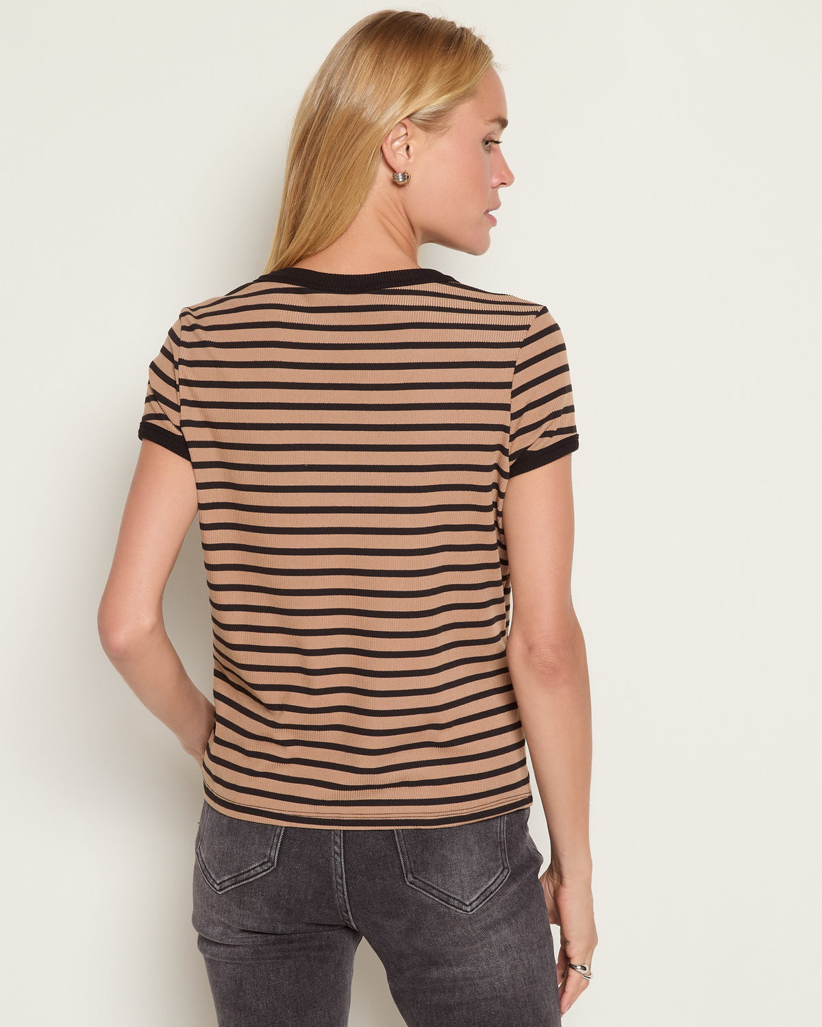 Canyon/Black $|& Herizon Sora Stripe Tee - SOF Back
