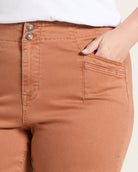 Cinnamon $|& Mica Denim High Rise Wide Leg Pants - SOF Full Front