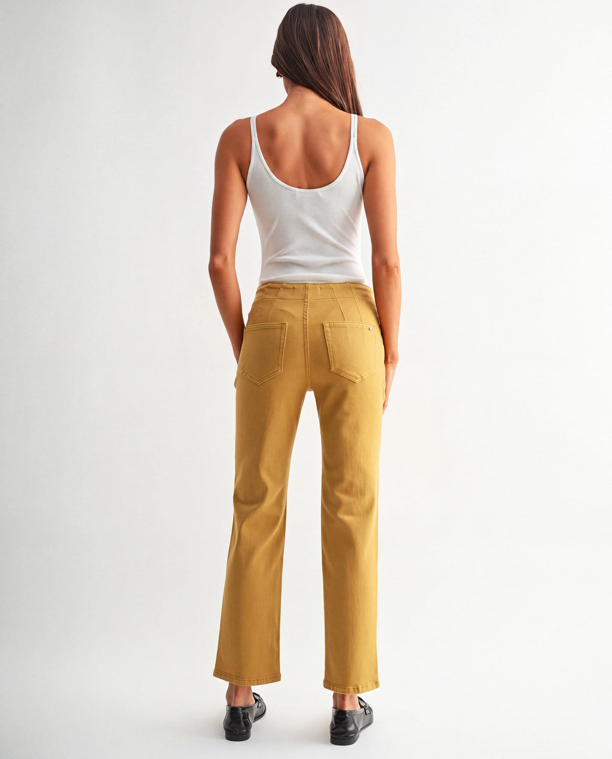 Mustard $|& Mica Denim Mid Rise Straight - Hanger Side