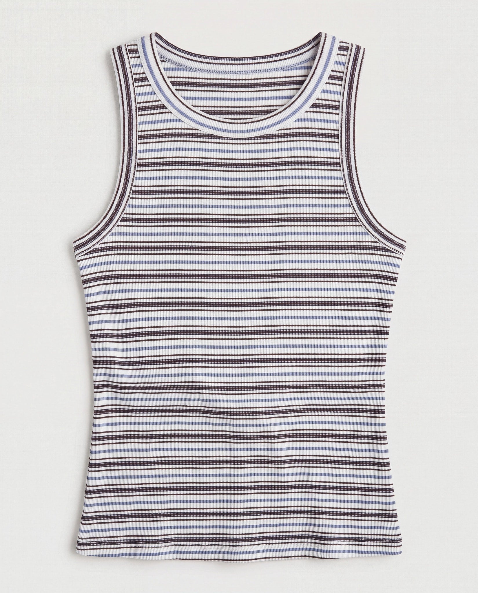 White Multi Stripe $|& Thread & Supply Edlin Stripe Tank - Hanger Detail