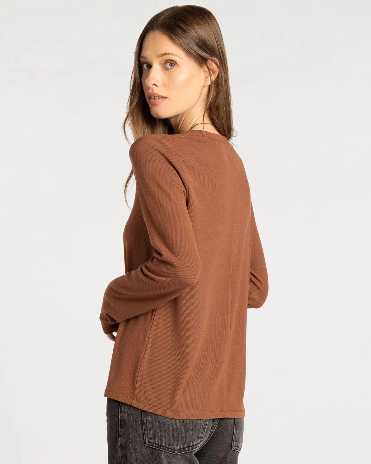 Friar Brown $|& Thread & Supply Lauren Top - Hanger Side