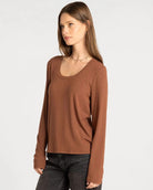 Friar Brown $|& Thread & Supply Lauren Top - Hanger Front