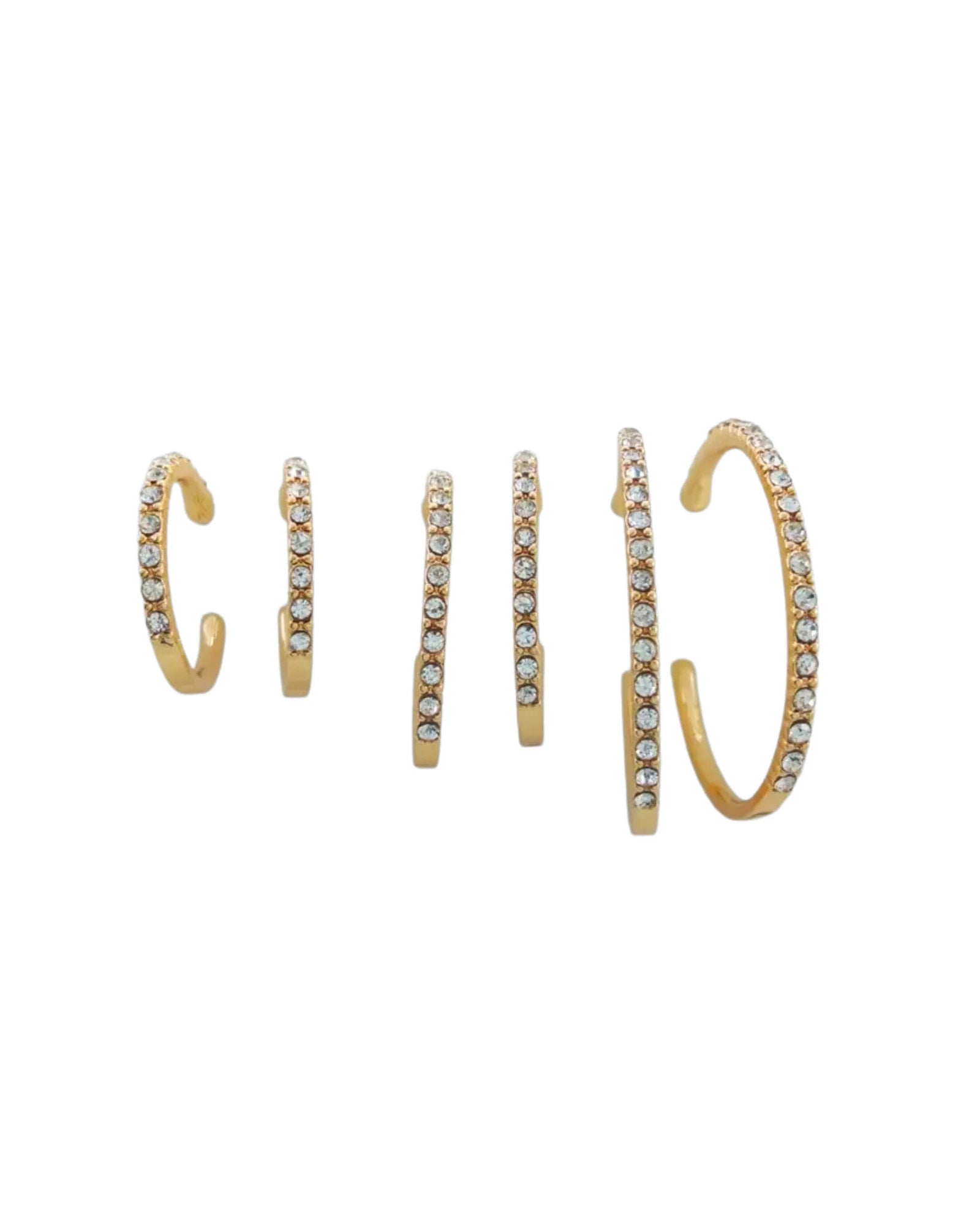 Gold $|& Macrae & Co Thin Ice Earring Set - VOF Detail