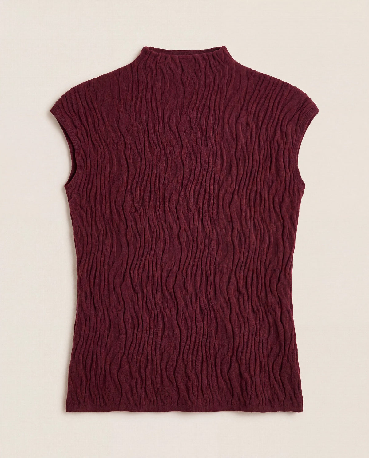 Burgundy $|& Bobeau Animal Jacquard Sweater - Hanger Detail