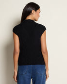 Black $|& Bobeau Animal Jacquard Sweater - SOF Back