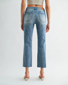 Astral $|& Mica Denim Mid Rise Ankle Straight - Hanger Side