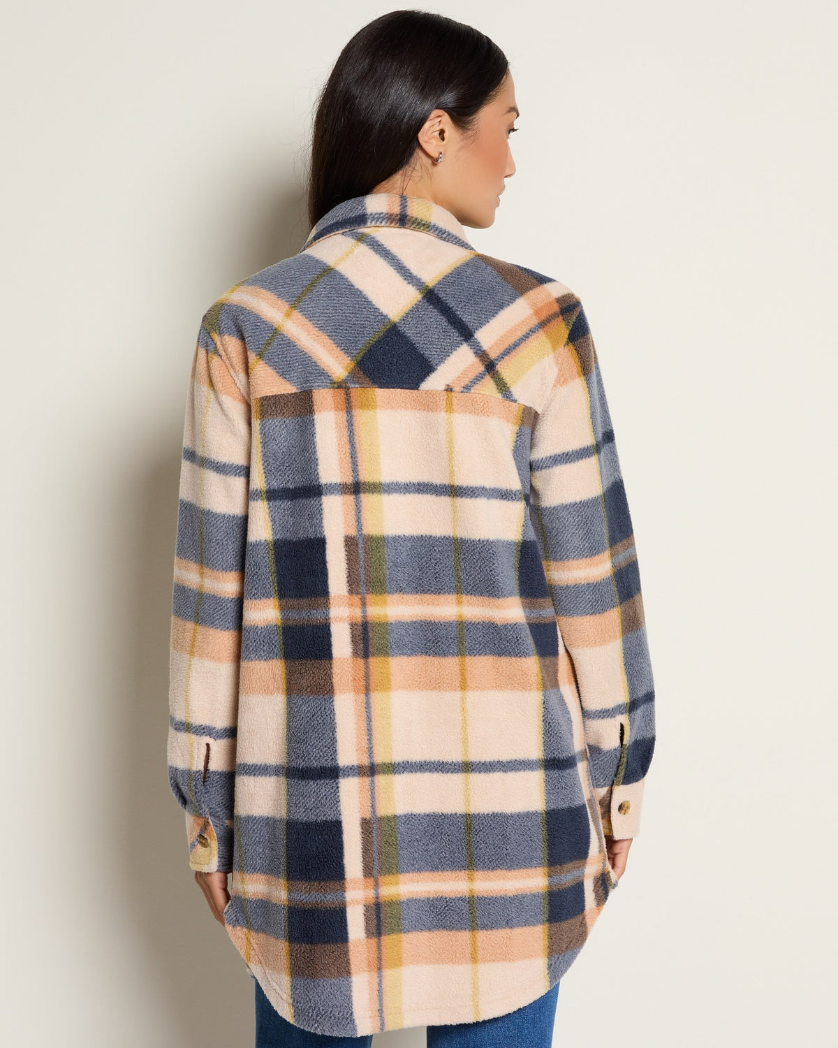 Navy Copper Plaid $|& Thread & Supply Roswell Jacket - SOF Back