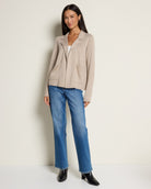 Oatmeal $|& Thread & Supply Naomi Ultra Soft Sweater Jacket - UGC On Fig