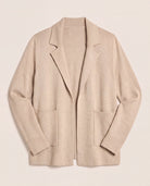 Oatmeal $|& Thread & Supply Naomi Ultra Soft Sweater Jacket - Hanger Detail