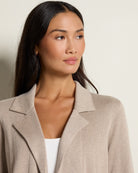 Oatmeal $|& Thread & Supply Naomi Ultra Soft Sweater Jacket - SOF Full Front