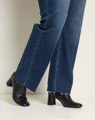 Dark Space $|& Mica Denim High Rise Straight Leg Jeans - SOF Full Front