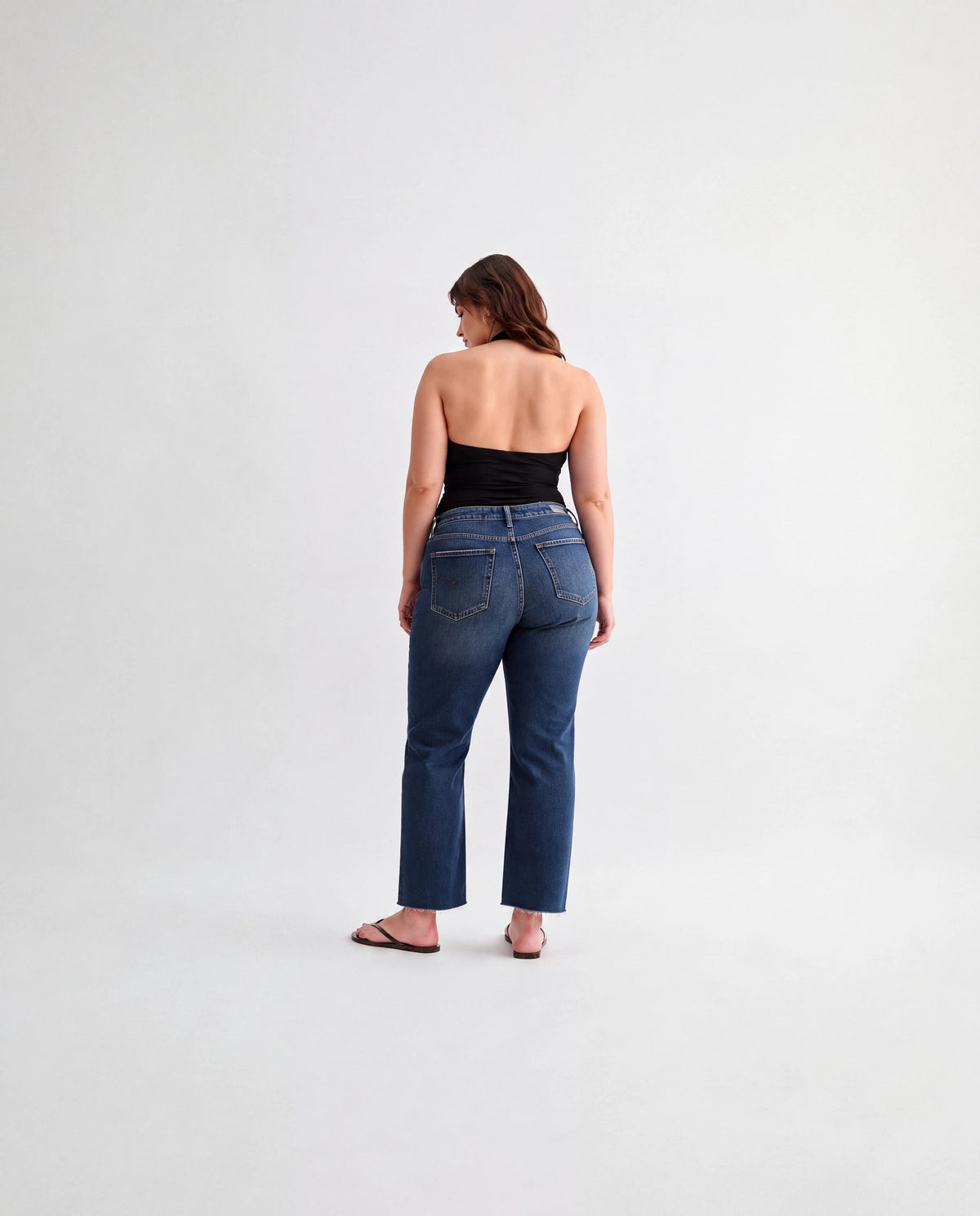 Dark Space $|& Mica Denim High Rise Straight Leg Jeans - Hanger Side