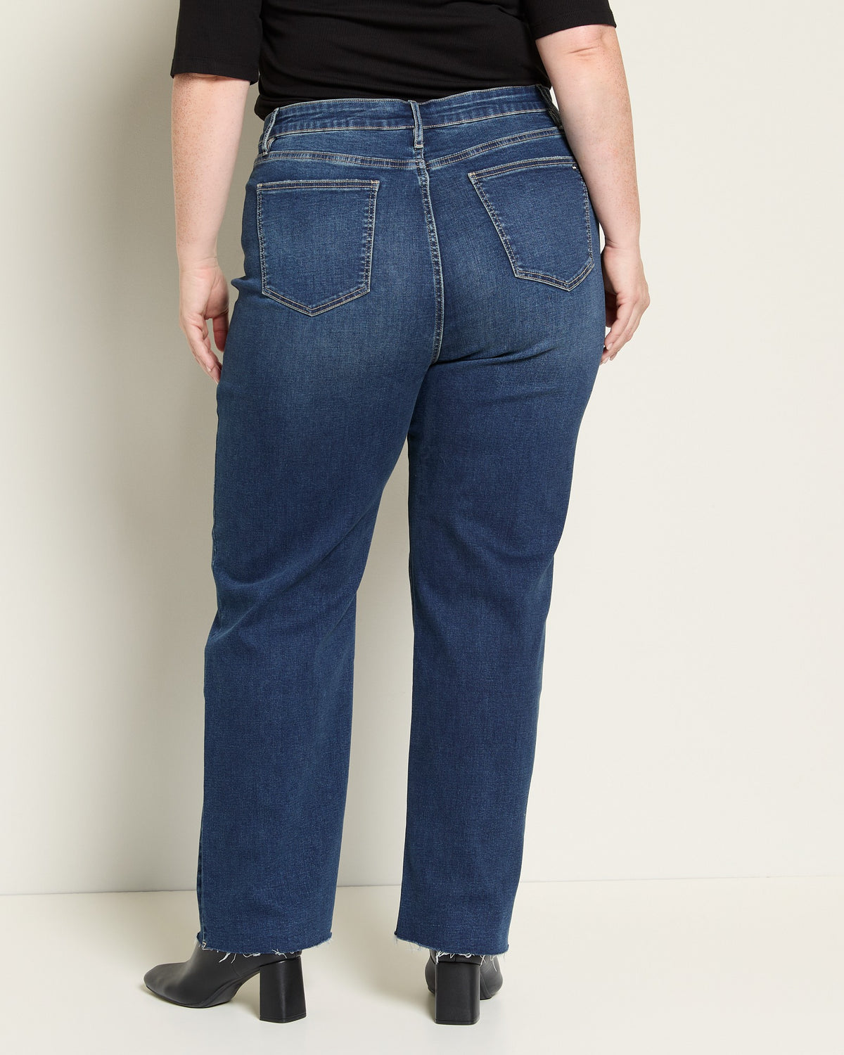 Dark Space $|& Mica Denim High Rise Straight Leg Jeans - SOF Back