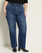 Dark Space $|& Mica Denim High Rise Straight Leg Jeans - SOF Front