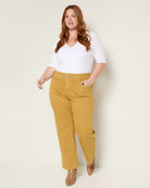 Mustard $|& Mica Denim Mid Rise Straight - UGC On Fig