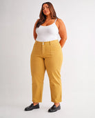 Mustard $|& Mica Denim Mid Rise Straight - Hanger Front