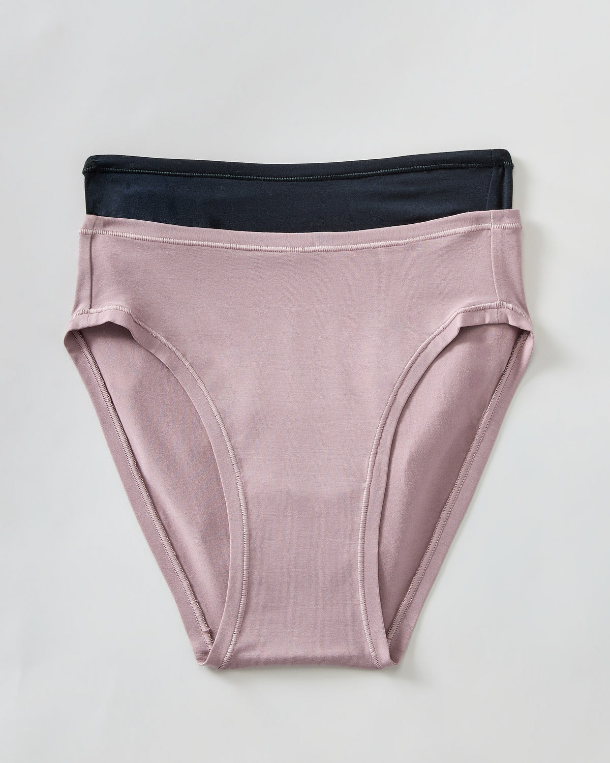 Cappuccino/Black $|& Montelle Bodybliss Brief 2 Pack - Hanger Detail