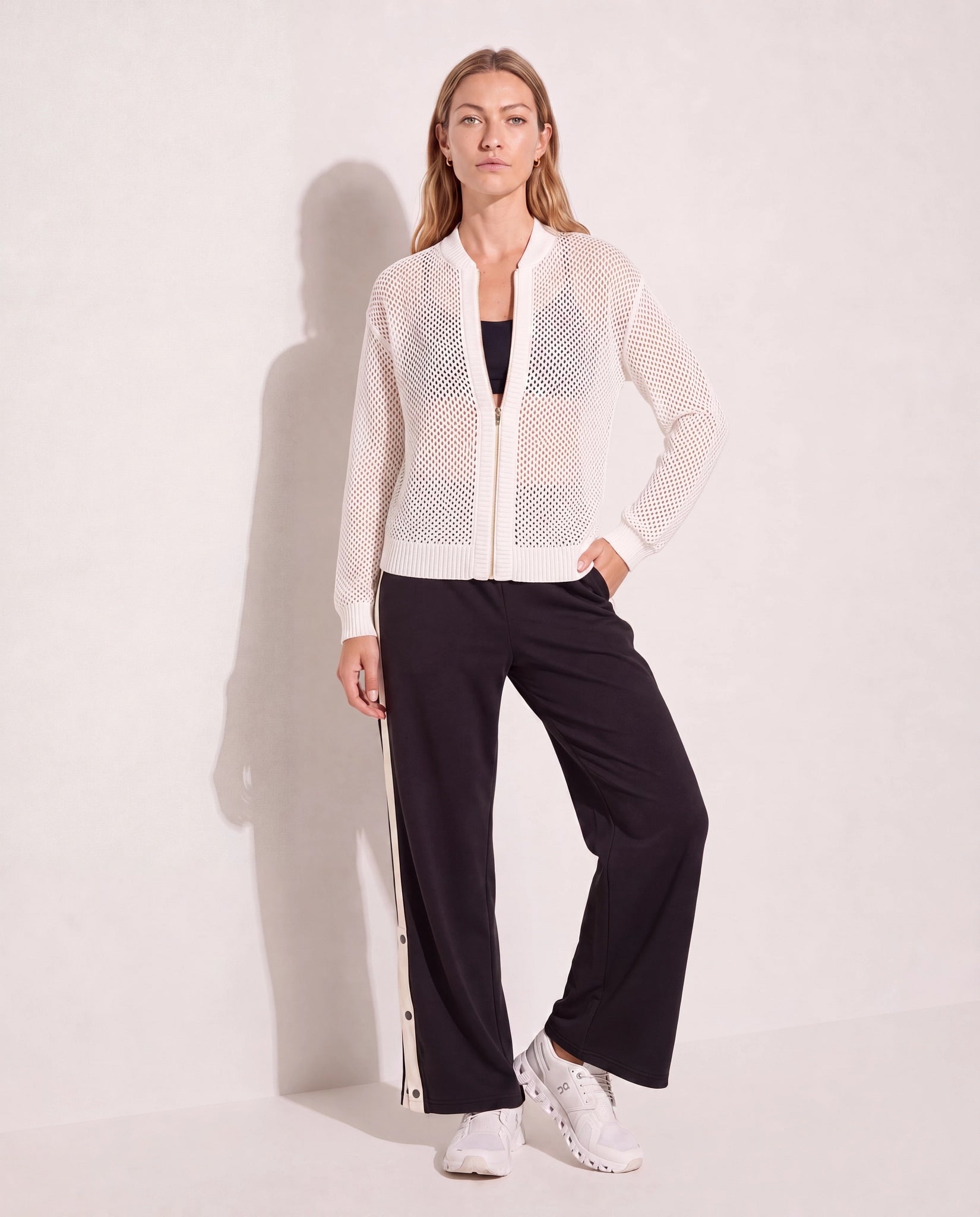Cream $|& Interval Chase Crochet Sweater - UGC On Fig